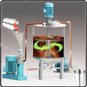 Mezclador de polvo líquido y máquina de fabricación de goma xantana