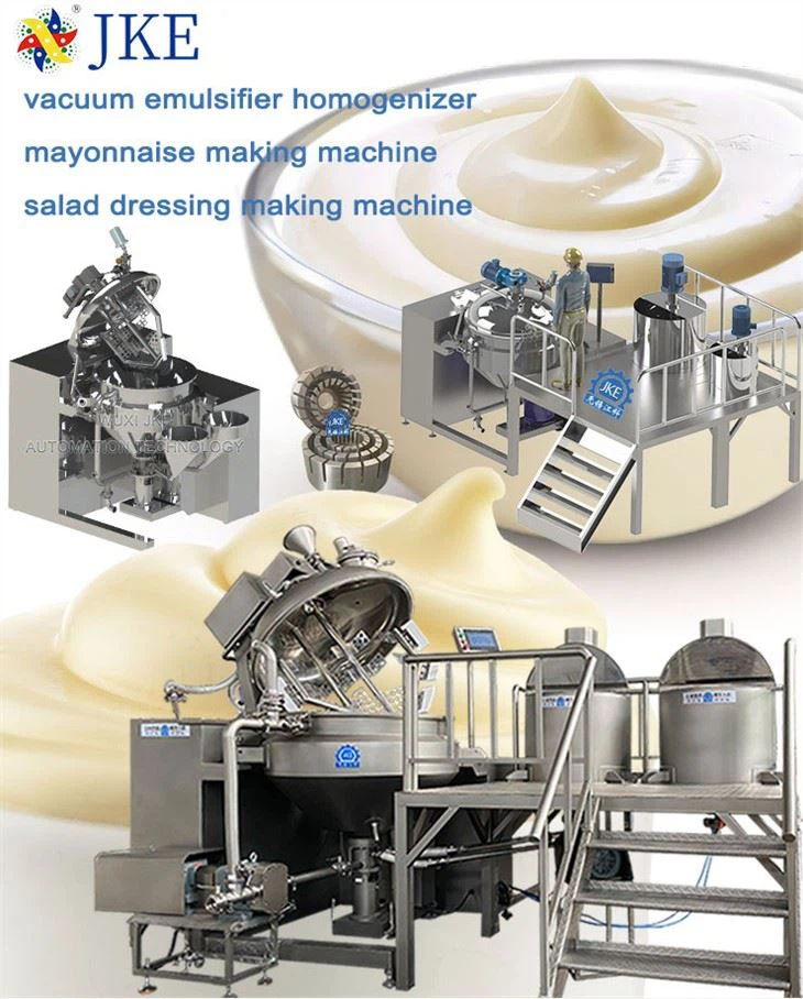 Máquina mezcladora industrial de mayonesa