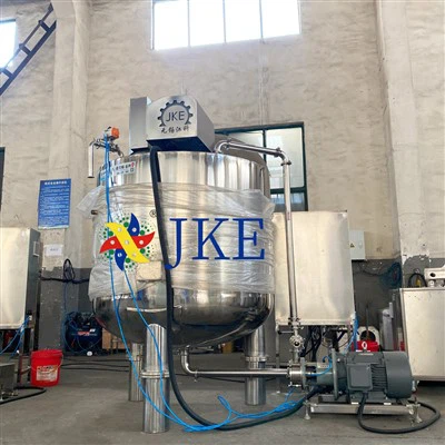 Tanque mezclador de mayonesa industrial con homogeneizador
